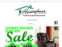 Tablet Screenshot of heringhausfurniture.com